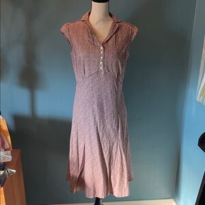 Sundance Lavender Button-Up Midi Dress